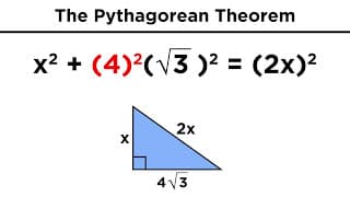 Solving for Sides with Pythagorean Theorem