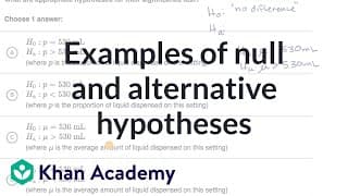 Hypothesis Testing: Null vs. Alternative