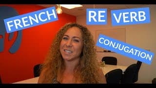 French RE Verbs in Present Tense