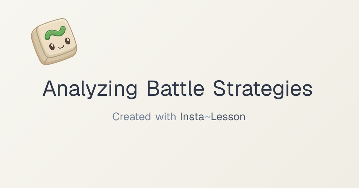 Analyzing Battle Strategies Lesson Plan for Grade 11 | Free Social ...