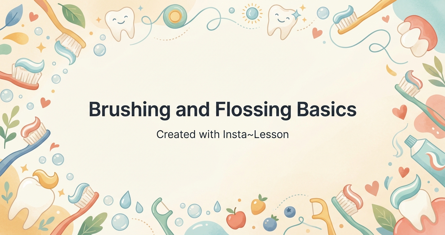 Brushing And Flossing Basics Lesson Plan for Grade 6th Grade | Free ...