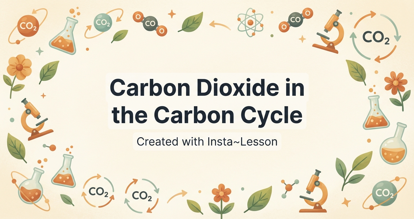 Carbon Dioxide In The Carbon Cycle Lesson Plan for Grade 9th Grade ...