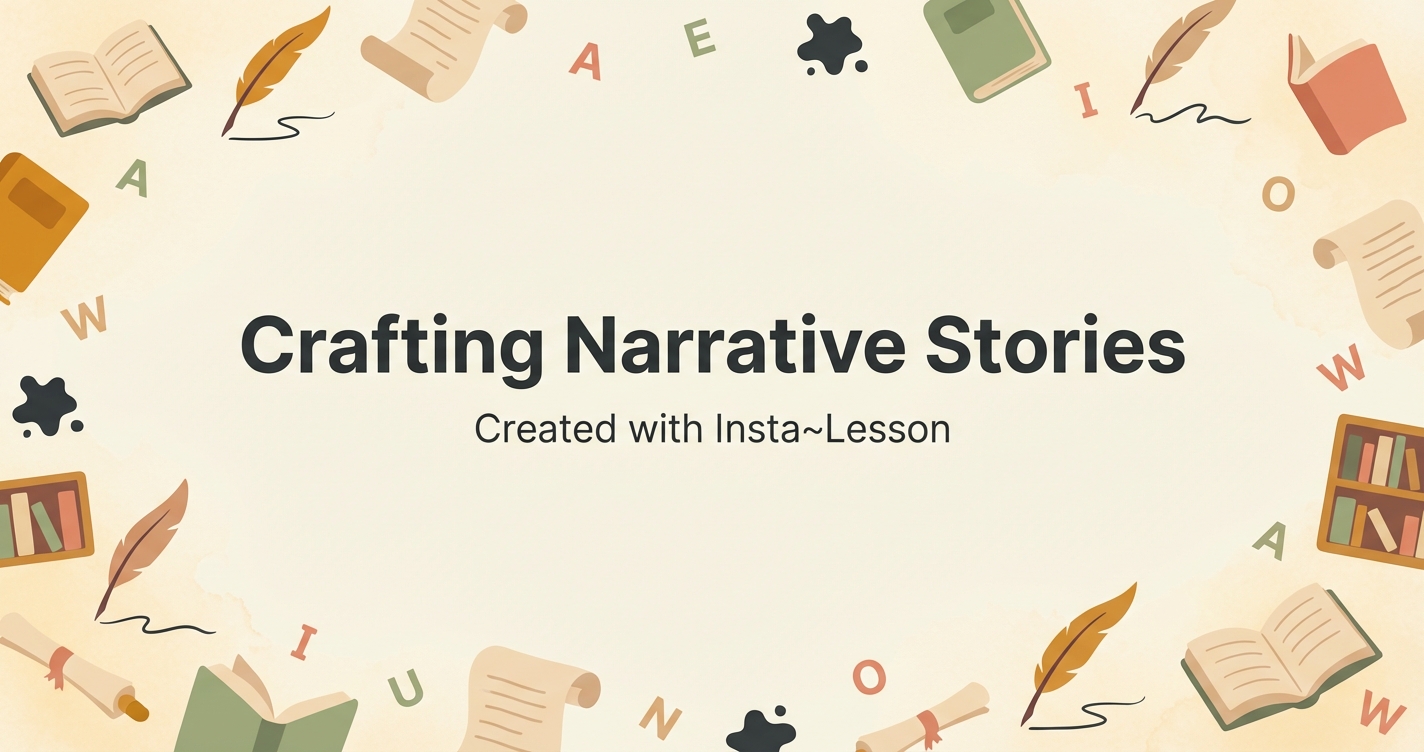 Crafting Narrative Stories Lesson Plan for Grade 9th Grade | Free ELA ...