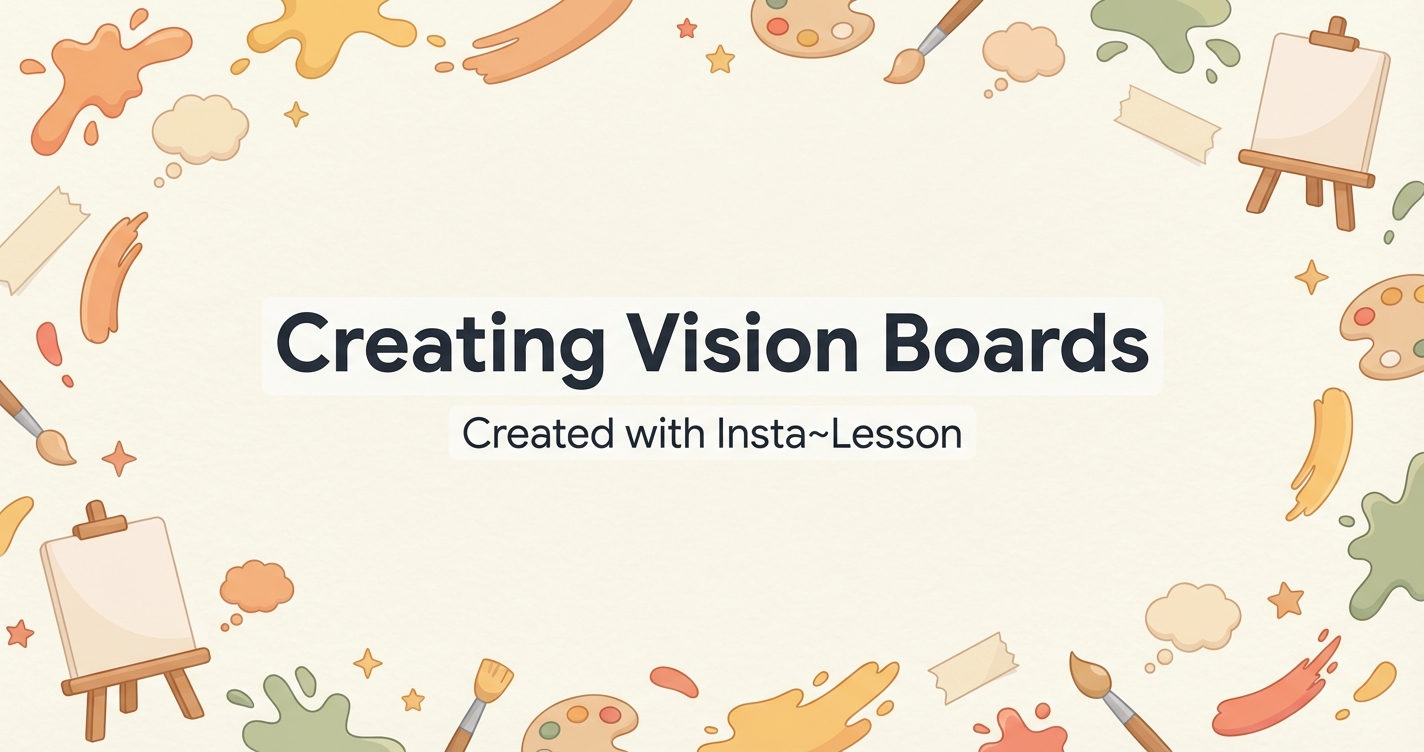 Creating Vision Boards Lesson Plan for Grade 7th Grade | Free Art Lesson