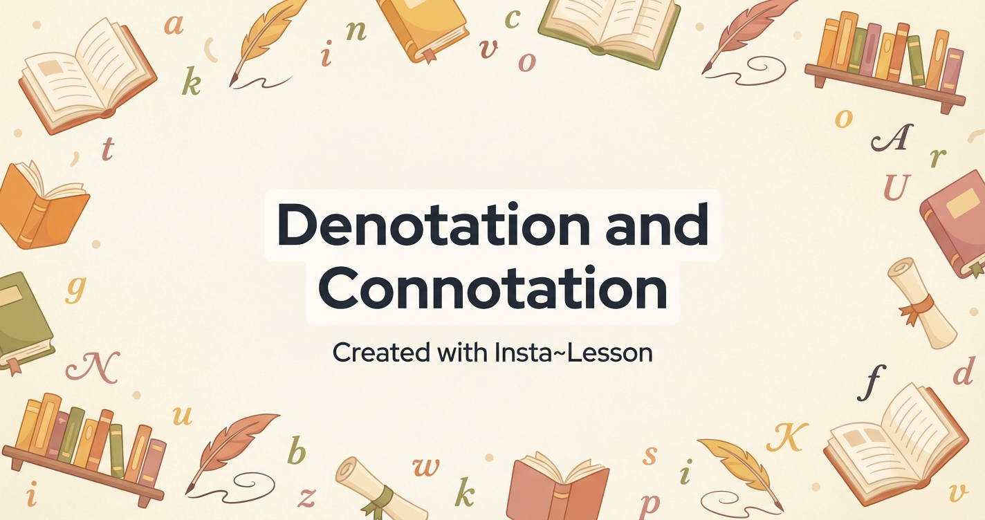 Denotation And Connotation Lesson Plan for Grade 6th Grade | Free ELA ...
