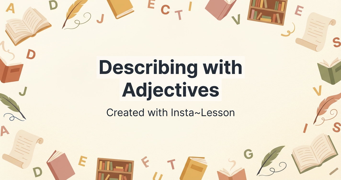 adjectives Lesson Plan for 2nd Grade | Free ELA Lesson
