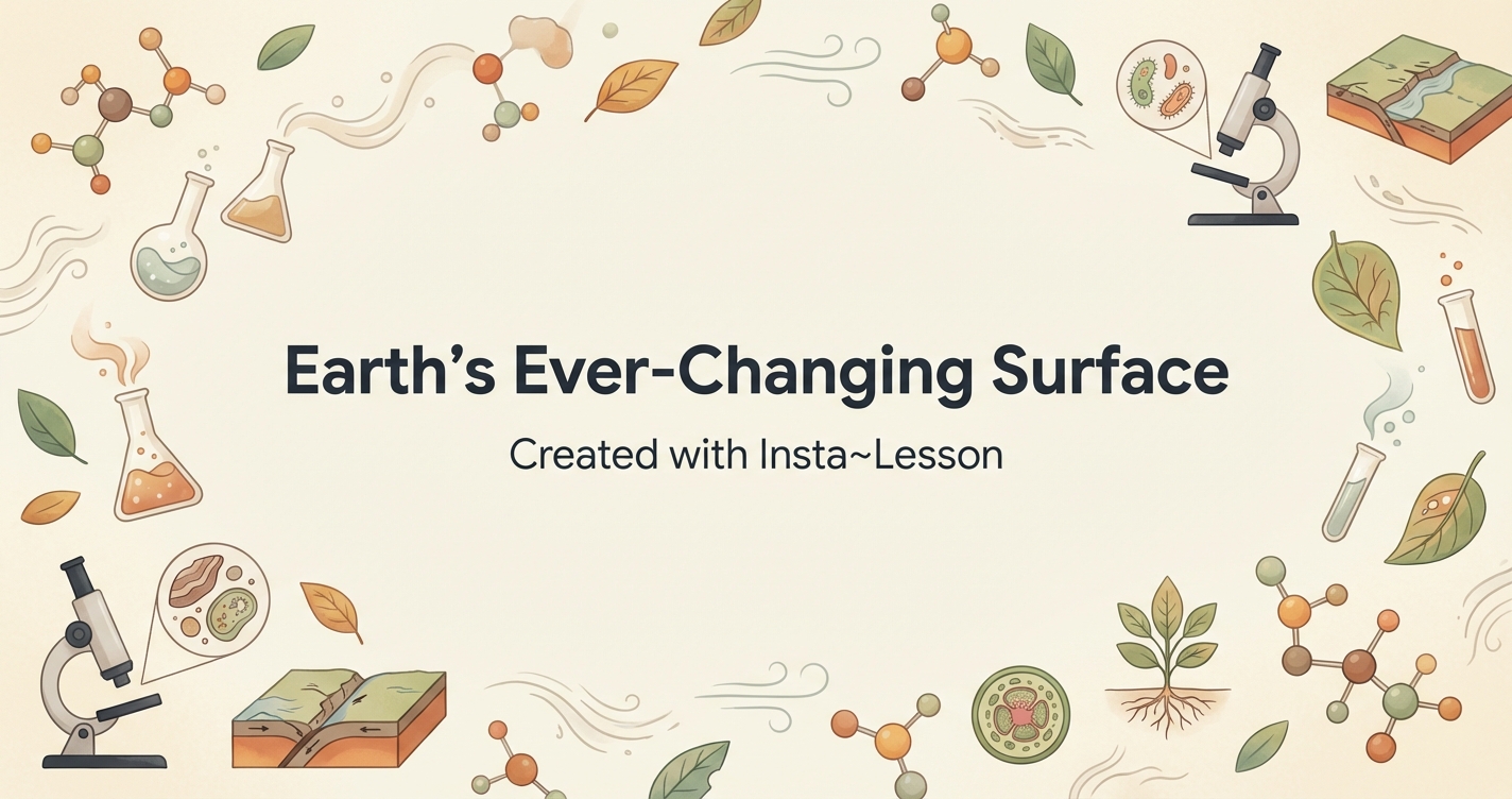 Earth's Ever-changing Surface Lesson Plan for Grade 12th Grade | Free ...