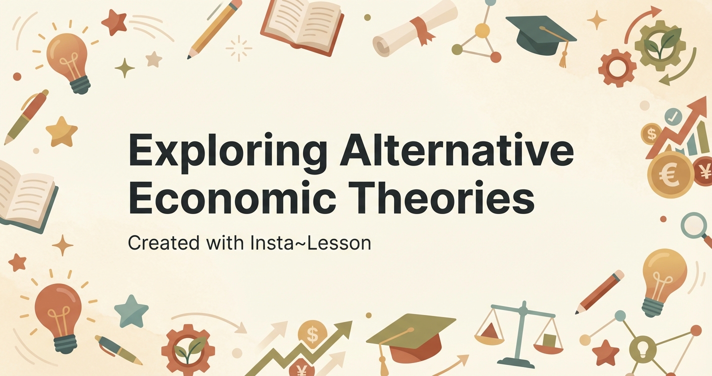 Exploring Alternative Economic Theories Lesson Plan for Grade Adult ...
