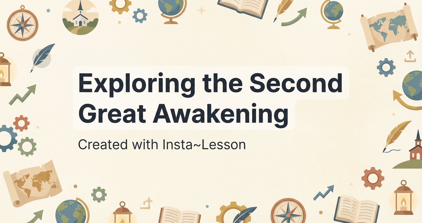 Exploring The Second Great Awakening Lesson Plan for Grade 10th Grade ...