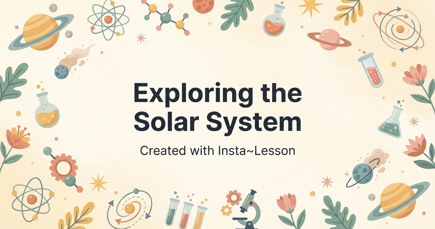 the solar system Lesson Plan for 6th Grade | Free Science Lesson