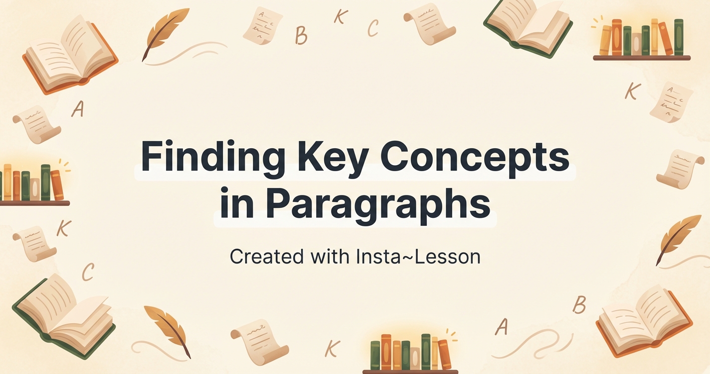 Finding Key Concepts In Paragraphs Lesson Plan for Grade 8th Grade ...
