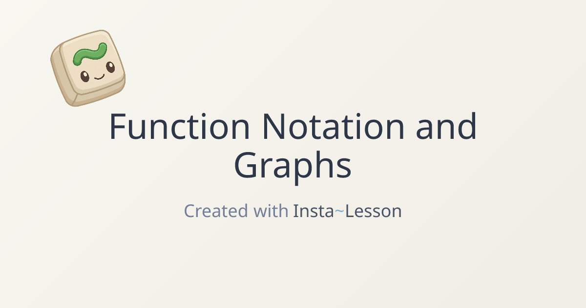 Function Notation And Graphs Lesson Plan for Grade 8 | Free Math Lesson