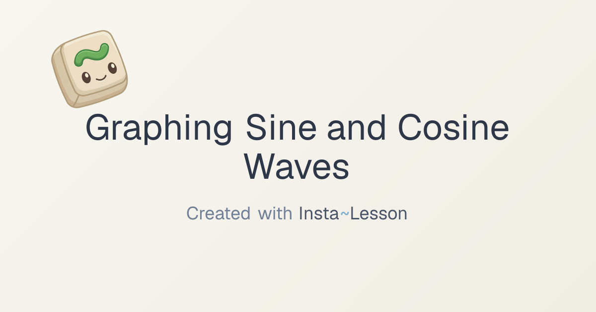 Graphing Sine And Cosine Waves Lesson Plan for Grade Unknown Grade ...