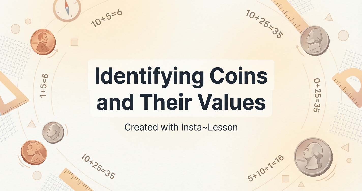 Identifying Coins And Their Values Lesson Plan for Grade 2nd Grade ...