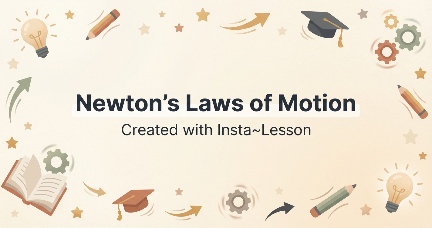 motion Lesson Plan for 9th Grade | Free Physics Lesson