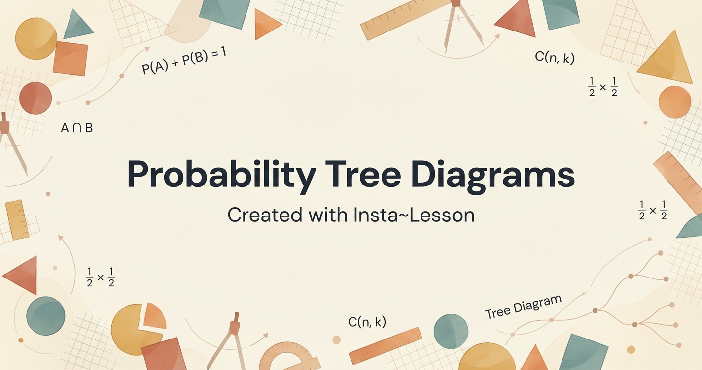 Probability Tree Diagrams Lesson Plan for Grade 10th Grade | Free Math ...