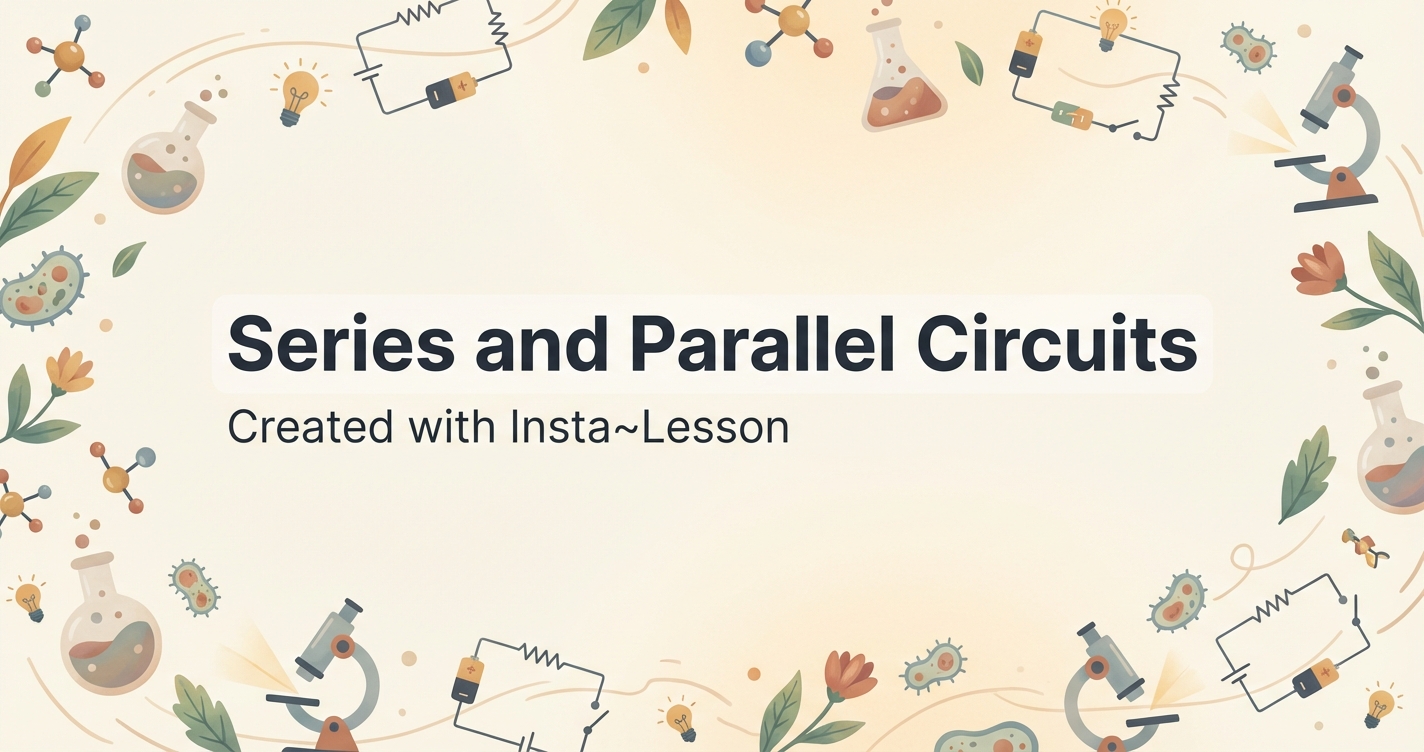 Series And Parallel Circuits Lesson Plan for Grade 11th Grade | Free ...