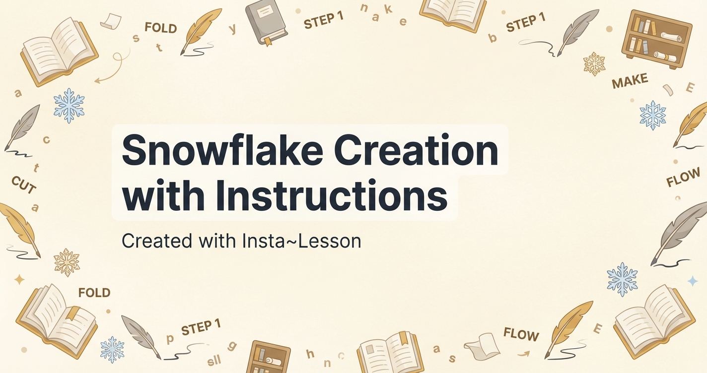 Snowflake Creation With Instructions Lesson Plan for Grade 1st Grade ...