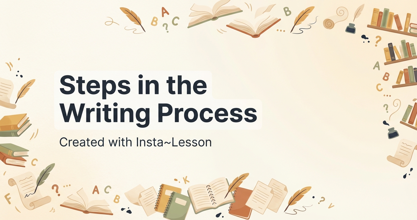 Steps In The Writing Process Lesson Plan for Grade 6th Grade | Free ELA ...