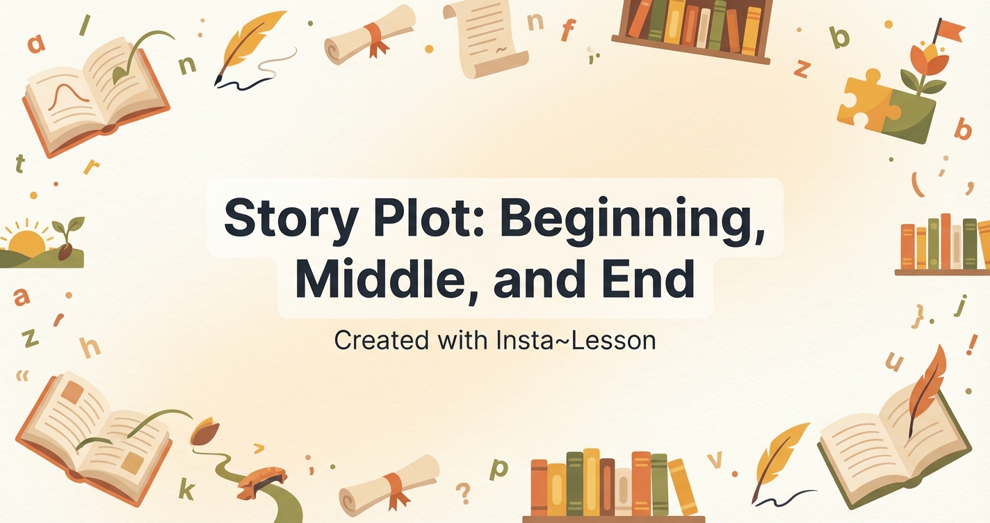 Story Plot: Beginning, Middle, And End Lesson Plan for Kindergarten ...