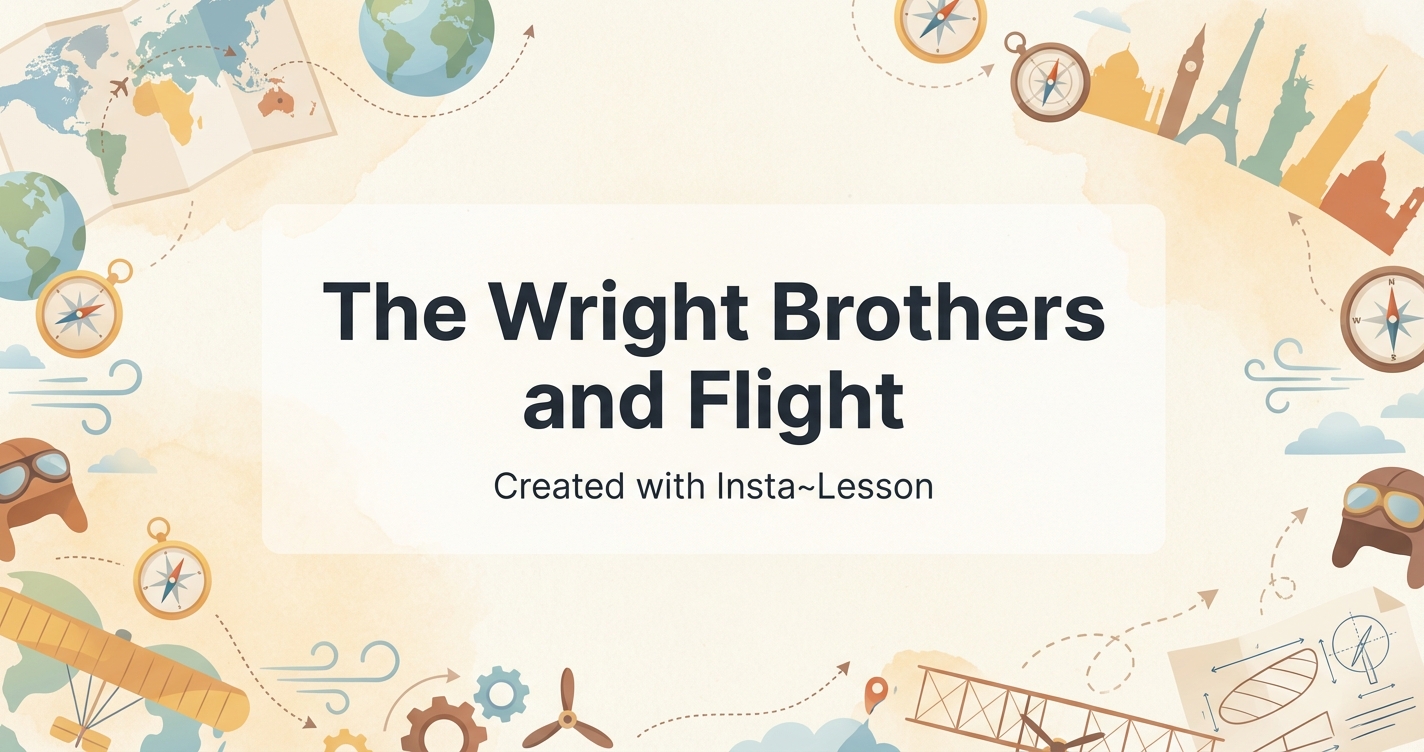 The Wright Brothers And Flight Lesson Plan for Grade 5th Grade | Free ...