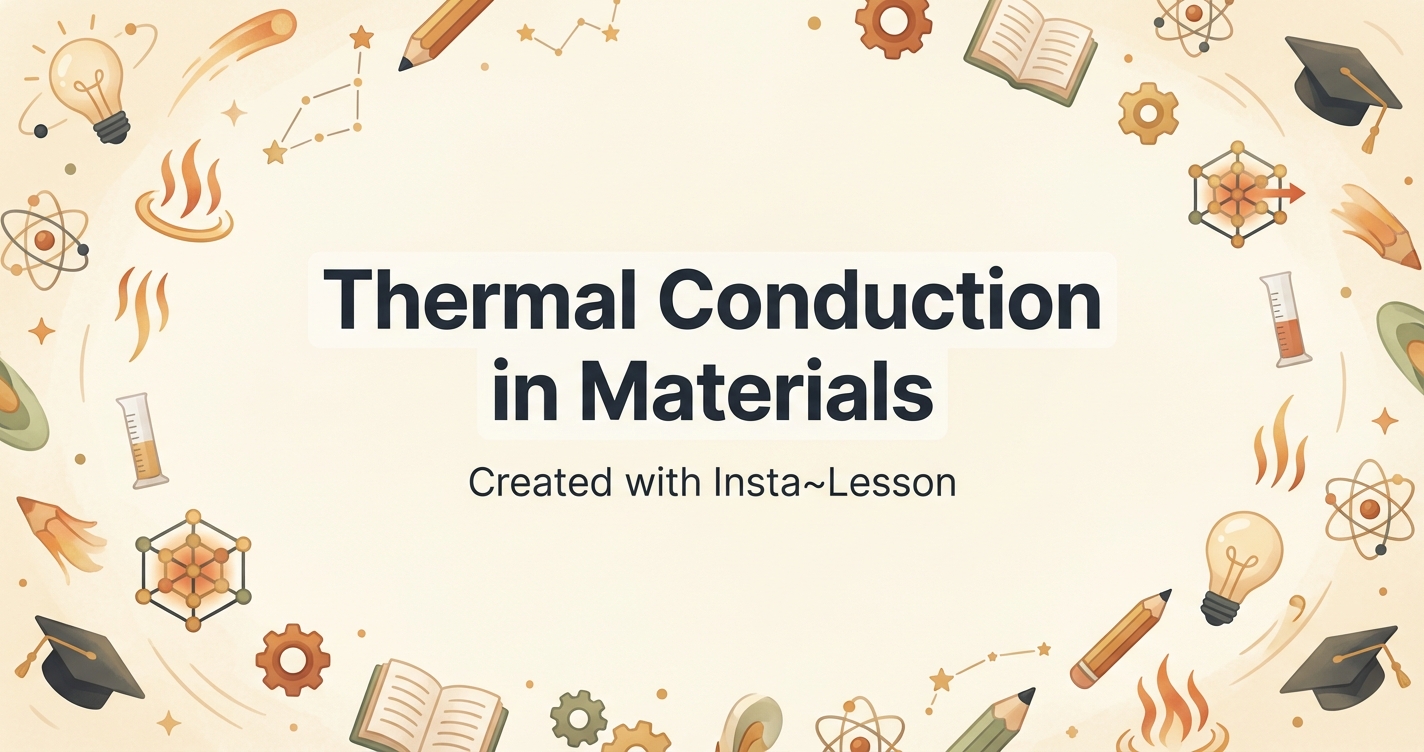 Thermal Conduction In Materials Lesson Plan for Grade 10th Grade | Free ...