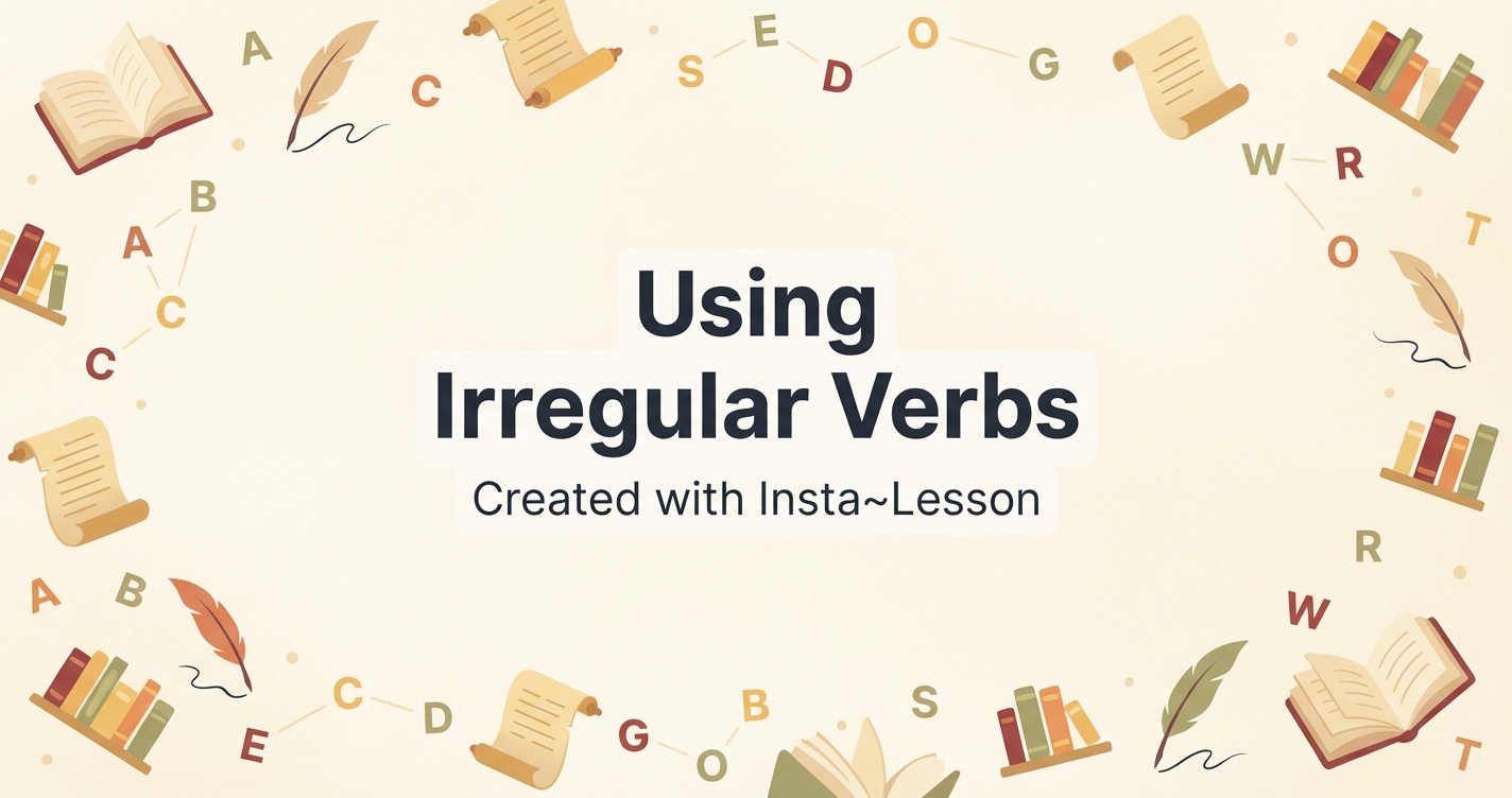 Using Irregular Verbs Lesson Plan for Grade 4 | Free ELA Lesson
