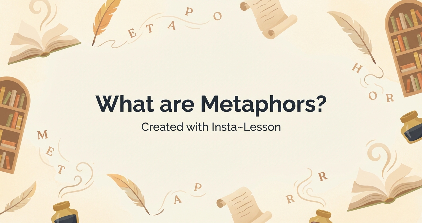 What Are Metaphors? Lesson Plan for Grade 12th Grade | Free ELA Lesson