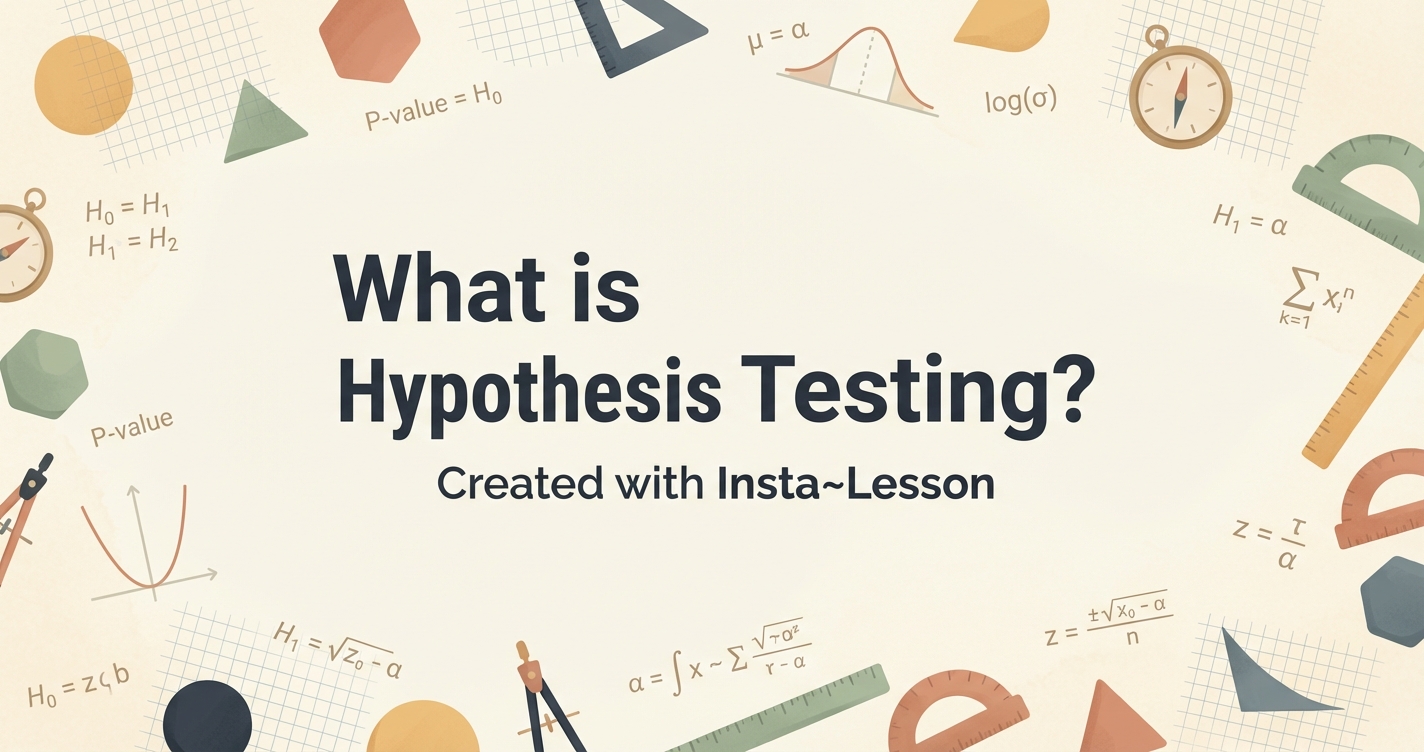 What Is Hypothesis Testing? Lesson Plan for Grade 12th Grade | Free ...