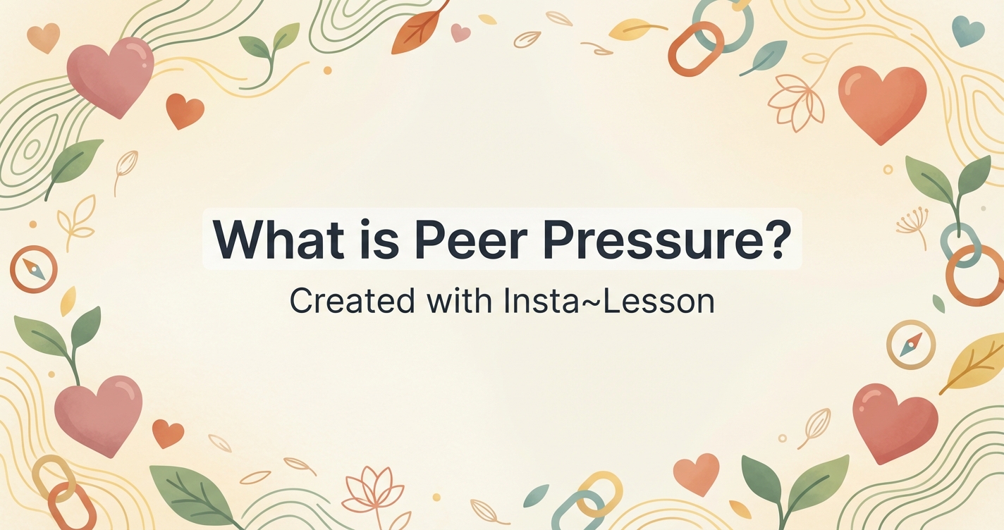 What Is Peer Pressure? Lesson Plan for Grade 9th Grade | Free Health Lesson